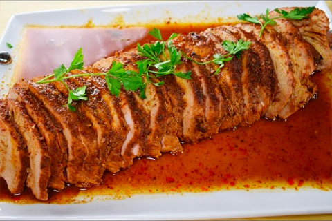 Lomo en Chipotle con Piña